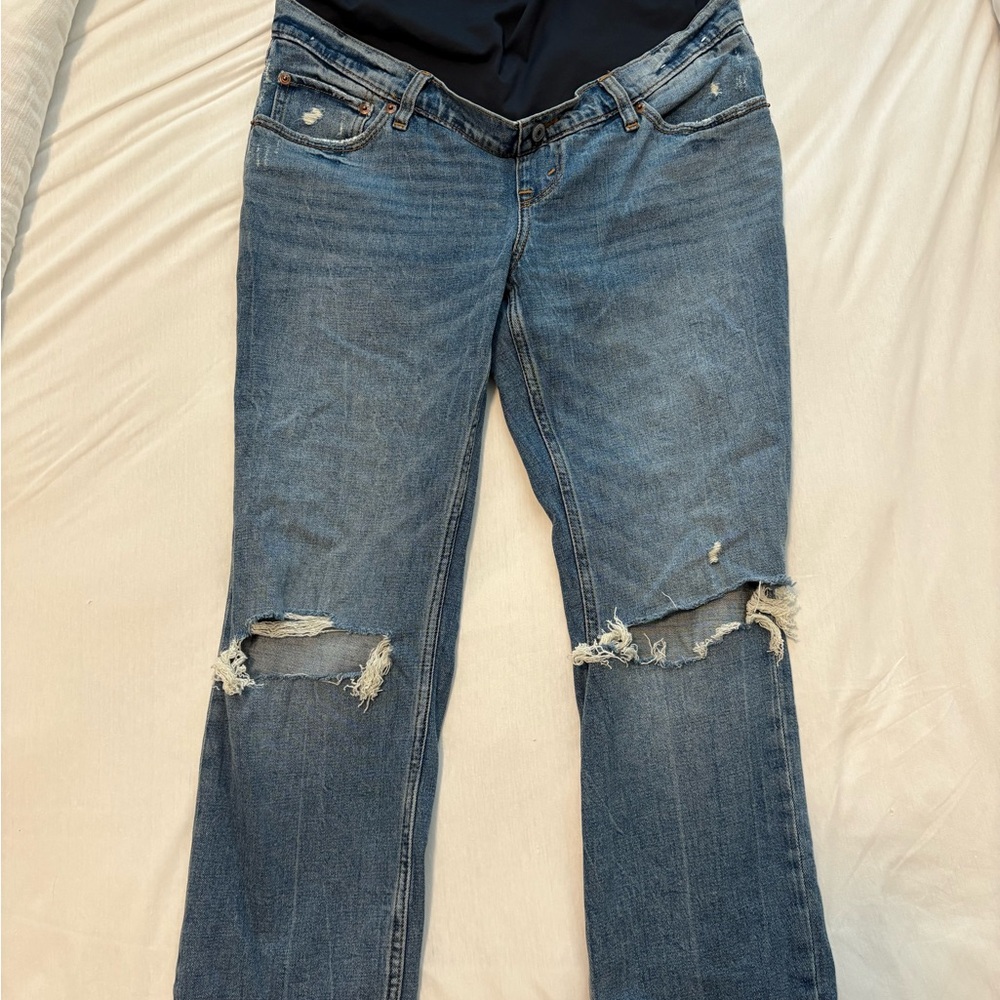 Maternity Distressed Jeans